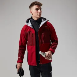 Berghaus Ridgemaster Jacke für Herren - Dunkelrot-Herren Wasserdicht