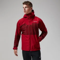 Berghaus Ridgemaster Jacke für Herren - Dunkelrot-Herren Wasserdicht
