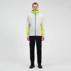 Berghaus Ridge-Roamer Lite Softshell Jacke für Herren - Grau/Gelb-Herren Winddicht | Herren Leichte