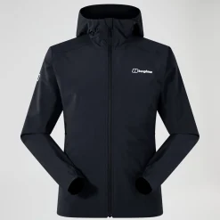 Berghaus Ridge-Roamer Lite Softshell Jacke für Herren - Schwarz-Herren Winddicht | Herren Leichte