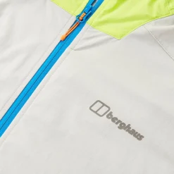 Berghaus Ridge-Roamer Lite Softshell Jacke für Herren - Grau/Gelb-Herren Winddicht | Herren Leichte