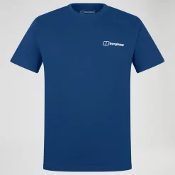 Berghaus Rolling Peaks Kurzarm Shirt für Herren - Blau-Herren T-shirts