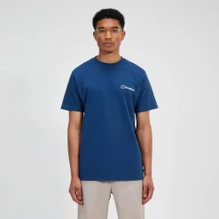 Berghaus Rolling Peaks Kurzarm Shirt für Herren - Blau-Herren T-shirts