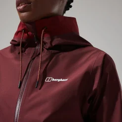 Berghaus Rothley Jacken für Damen - Dunkelrot/Dunkelbraun-Damen Wasserdicht