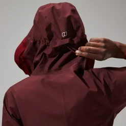 Berghaus Rothley Jacken für Damen - Dunkelrot/Dunkelbraun-Damen Wasserdicht