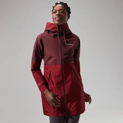 Berghaus Rothley Jacken für Damen - Dunkelrot/Dunkelbraun-Damen Wasserdicht