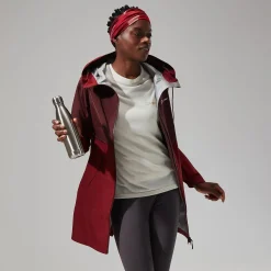 Berghaus Rothley Jacken für Damen - Dunkelrot/Dunkelbraun-Damen Wasserdicht