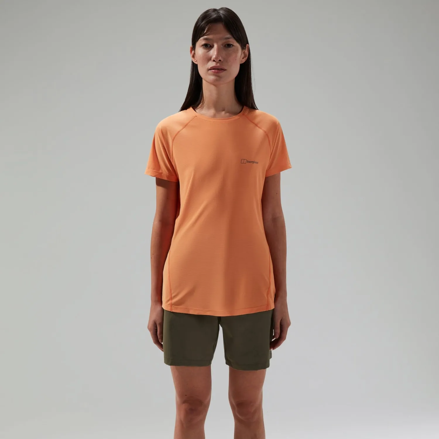 Berghaus 24/7 Short Sleeve Tech T-Shirt für Damen Orange-Damen T-shirts