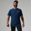 Berghaus 24/7 Short Sleeve Tech T-Shirt für Herren - Dunkelblau-Herren Baselayer