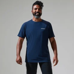Berghaus 24/7 Short Sleeve Tech T-Shirt für Herren - Dunkelblau-Herren Baselayer