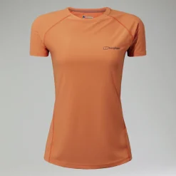 Berghaus 24/7 Short Sleeve Tech T-Shirt für Damen Orange-Damen T-shirts