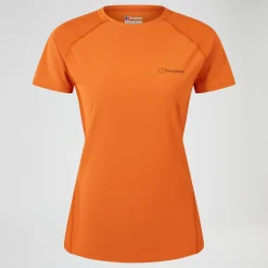 Berghaus 24/7 Short Sleeve Tech T-Shirt für Damen - Orange-Damen Baselayer