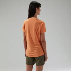 Berghaus 24/7 Short Sleeve Tech T-Shirt für Damen Orange-Damen T-shirts