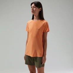 Berghaus 24/7 Short Sleeve Tech T-Shirt für Damen Orange-Damen T-shirts