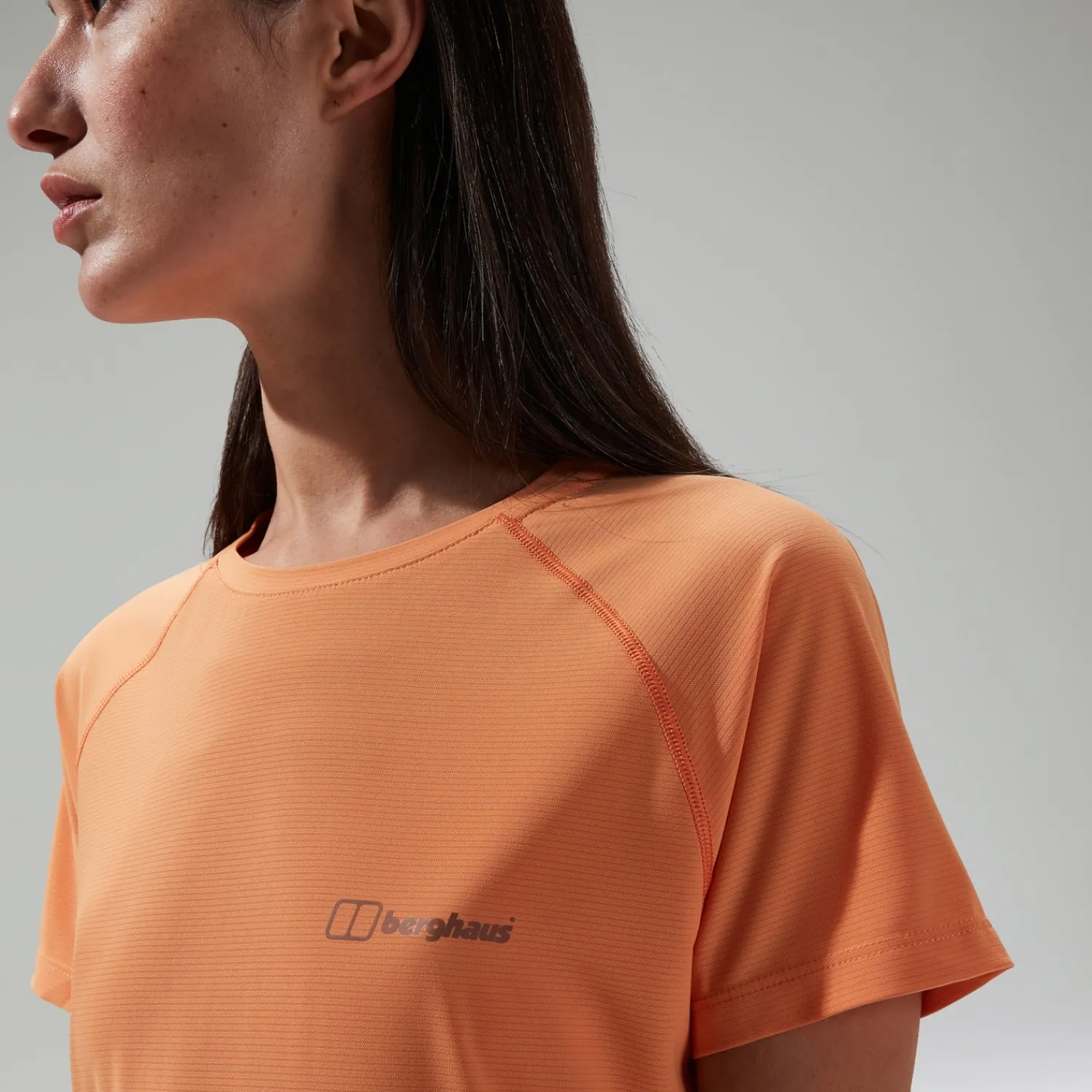 Berghaus 24/7 Short Sleeve Tech T-Shirt für Damen Orange-Damen T-shirts