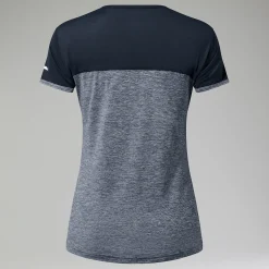 Berghaus Short Sleeve Voyager Tech T-Shirt für Damen - Dunkelgrau/Schwarz-Damen Baselayer