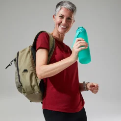 Berghaus Short Sleeve Voyager Tech T-Shirt für Damen - Dunkelrot-Damen Baselayer