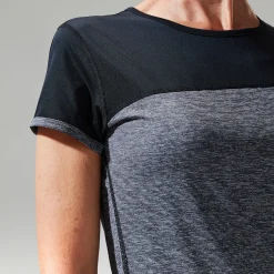 Berghaus Short Sleeve Voyager Tech T-Shirt für Damen - Dunkelgrau/Schwarz-Damen Baselayer