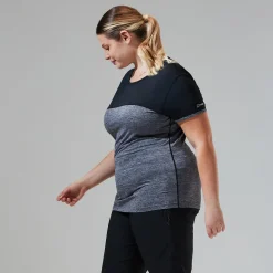 Berghaus Short Sleeve Voyager Tech T-Shirt für Damen - Dunkelgrau/Schwarz-Damen Baselayer