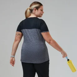 Berghaus Short Sleeve Voyager Tech T-Shirt für Damen - Dunkelgrau/Schwarz-Damen Baselayer