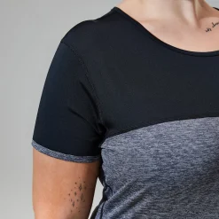 Berghaus Short Sleeve Voyager Tech T-Shirt für Damen - Dunkelgrau/Schwarz-Damen Baselayer