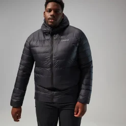 Berghaus Silksworth Daunenjacke mit Kapuze für Herren - Schwarz-Herren Isolierend