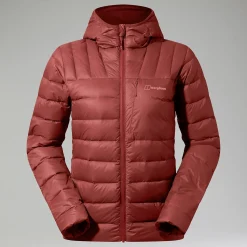 Berghaus Silksworth Daunenjacke mit Kapuze für Damen - Rot-Damen Isolierend