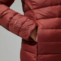 Berghaus Silksworth Daunenjacke mit Kapuze für Damen - Rot-Damen Isolierend