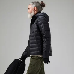 Berghaus Silksworth Daunenjacke mit Kapuze für Herren - Schwarz-Herren Isolierend