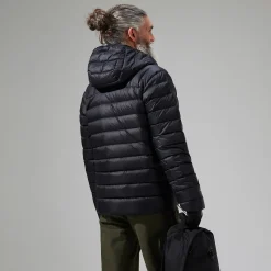 Berghaus Silksworth Daunenjacke mit Kapuze für Herren - Schwarz-Herren Isolierend