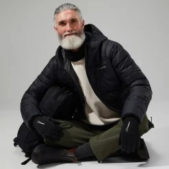Berghaus Silksworth Daunenjacke mit Kapuze für Herren - Schwarz-Herren Isolierend