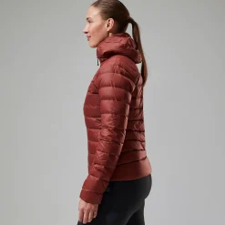 Berghaus Silksworth Daunenjacke mit Kapuze für Damen - Rot-Damen Isolierend