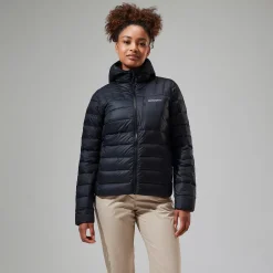Berghaus Silksworth Daunenjacke mit Kapuze für Damen - Schwarz-Damen Isolierend