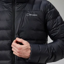 Berghaus Silksworth Daunenjacke mit Kapuze für Herren - Schwarz-Herren Isolierend