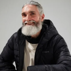 Berghaus Silksworth Daunenjacke mit Kapuze für Herren - Schwarz-Herren Isolierend
