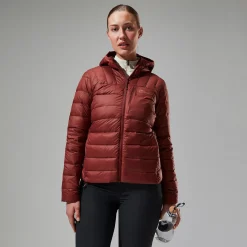 Berghaus Silksworth Daunenjacke mit Kapuze für Damen - Rot-Damen Isolierend