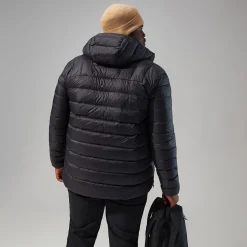 Berghaus Silksworth Daunenjacke mit Kapuze für Herren - Schwarz-Herren Isolierend