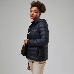 Berghaus Silksworth Daunenjacke mit Kapuze für Damen - Schwarz-Damen Isolierend