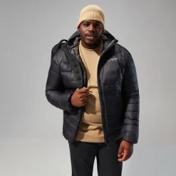 Berghaus Silksworth Daunenjacke mit Kapuze für Herren - Schwarz-Herren Isolierend