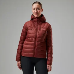 Berghaus Silksworth Daunenjacke mit Kapuze für Damen - Rot-Damen Isolierend