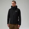 Berghaus Softshell Ridge-Roamer Herren-Jacke - Schwarz-Herren Winddicht