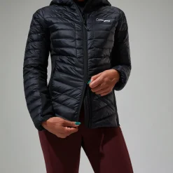 Berghaus Tephra 2.0 Kapuzen-Isolierjacke für Damen Schwarz-Damen Isolierend