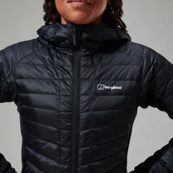 Berghaus Tephra 2.0 Kapuzen-Isolierjacke für Damen Schwarz-Damen Isolierend