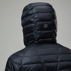 Berghaus Tephra 2.0 Kapuzen-Isolierjacke für Damen Schwarz-Damen Isolierend