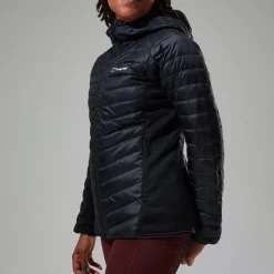 Berghaus Tephra 2.0 Kapuzen-Isolierjacke für Damen Schwarz-Damen Isolierend