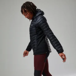Berghaus Tephra 2.0 Kapuzen-Isolierjacke für Damen Schwarz-Damen Isolierend