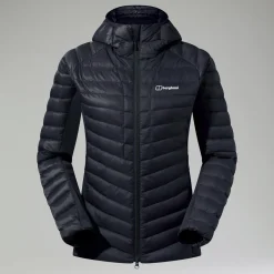 Berghaus Tephra 2.0 Kapuzen-Isolierjacke für Damen Schwarz-Damen Isolierend