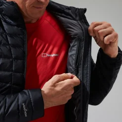 Berghaus Tephra Stretch Reflect 2.0 Hoodie für Herren - Schwarz-Herren Isolierend