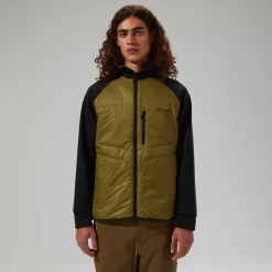 Berghaus Trawden Hybrid-Kapuzenjacke für Herren - Grün/Schwarz-Herren Hoodies Und Sweatshirts