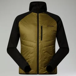 Berghaus Trawden Hybrid-Kapuzenjacke für Herren - Grün/Schwarz-Herren Hoodies Und Sweatshirts